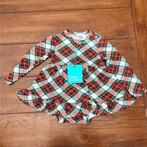 NWT Posh Peanut Christmas Plaid Twirl Dress